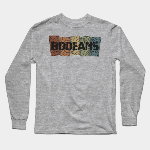 BoDeans - Retro Pattern Long Sleeve T-Shirt by besomethingelse